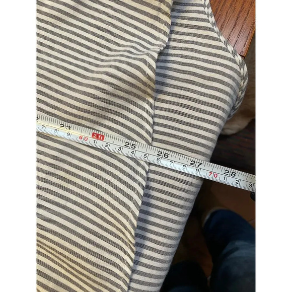 Jack’s Girlfriend Long Sleeved Button Up Striped shirt with roll up sleeves - Picture 7 of 10